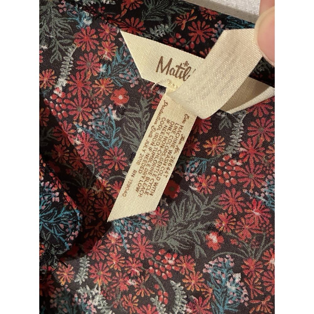 MATILDA JANE Women’s Small Floral Babydoll Boho Multi Color Sheer Shirt - Picture 6 of 9